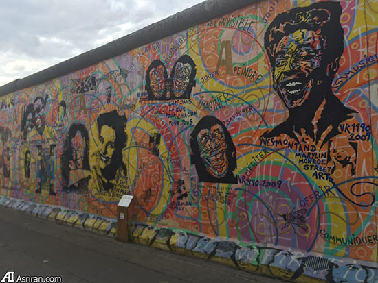 تبدیل شدن دیوار برلین به یک گالری نقاشی