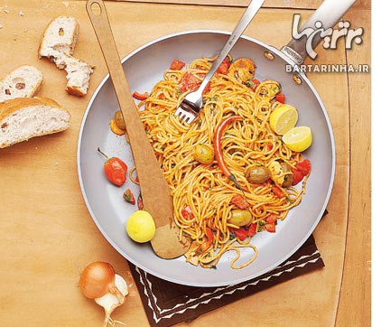 پامادورو، ترکیبی از اسپاگتى و سبزیجات کبابی