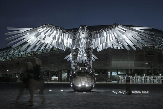 عقاب آهنین نمادی بزرگ در اروپا +عکس
