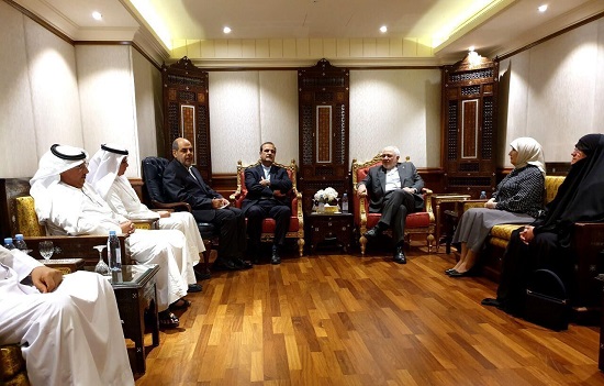 دیدار ظریف با اعضای انجمن دوستی ایران و کویت