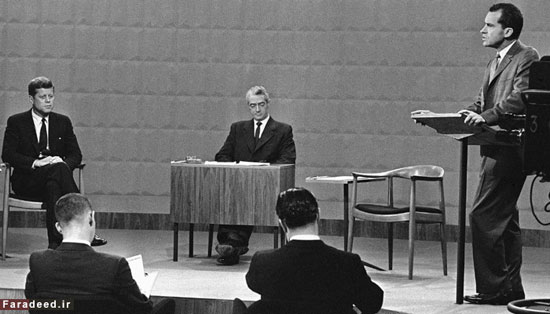 عکس: اولین مناظره دو نامزد ریاست‌ جمهوری