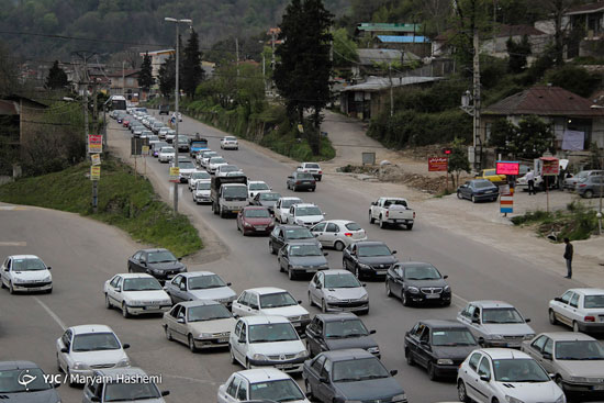 ترافیک سنگین جاده‌های شمالی به سمت تهران