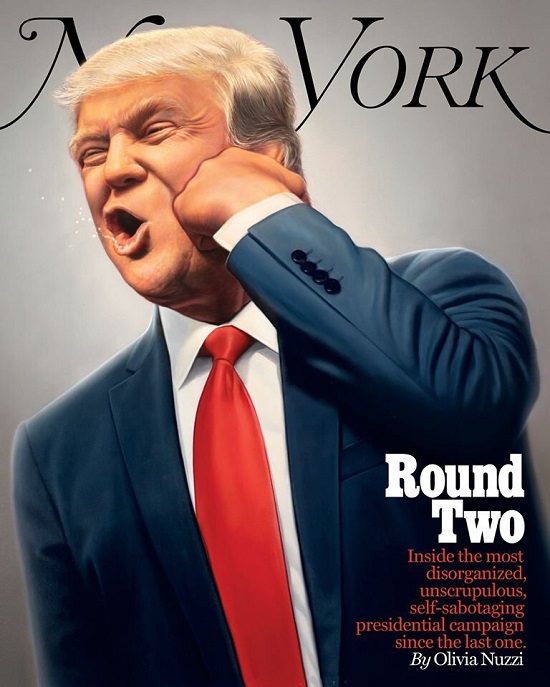 طرح جالب مجله نیویورکر از اوضاع ترامپ