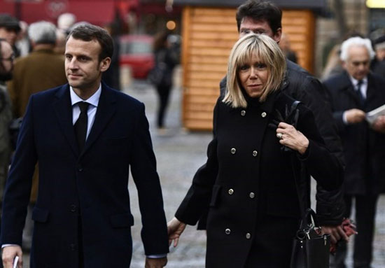رئیس‌ جمهور جوان فرانسه با همسر 64 ساله!