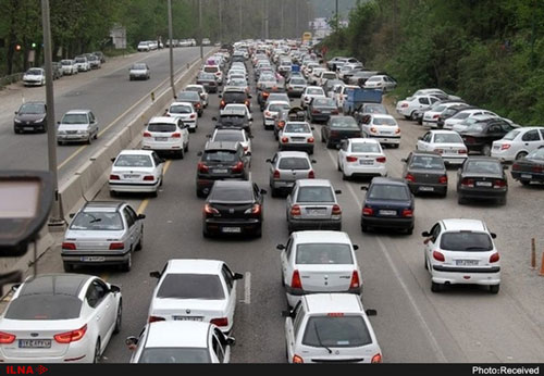 ترافیک نیمه‌سنگین در آزادراه کرج-تهران