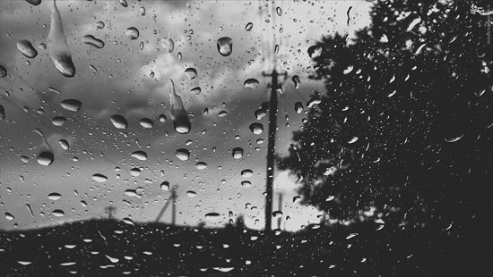 تصاویری زیبا از شیشه های بارانی