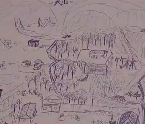 یک مرد با نقاشی نقشه خانه، مادرش را پیدا کرد