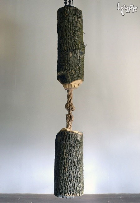 ساخت طناب فرسوده از تنه درخت