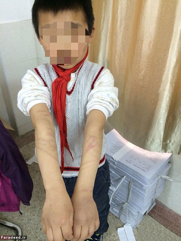 تنبیه وحشیانه پسر 9 ساله با شلاق (14+)