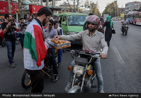 عکس: جشن پیروزی غزه در تهران