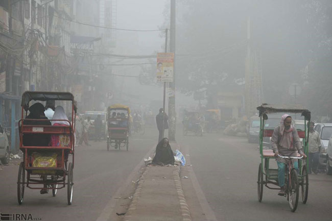 شدت آلودگی هوا در پایتخت هند
