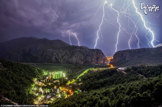 عکس هایی خیره کننده از رعد و برق