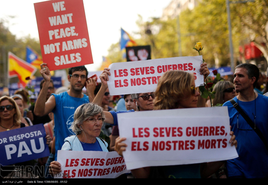 تظاهرات علیه تروریسم در اسپانیا