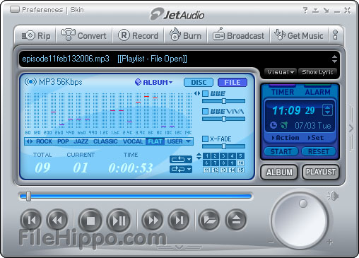 دانلود پلیر قدرتمند و چند منظوره JetAudio