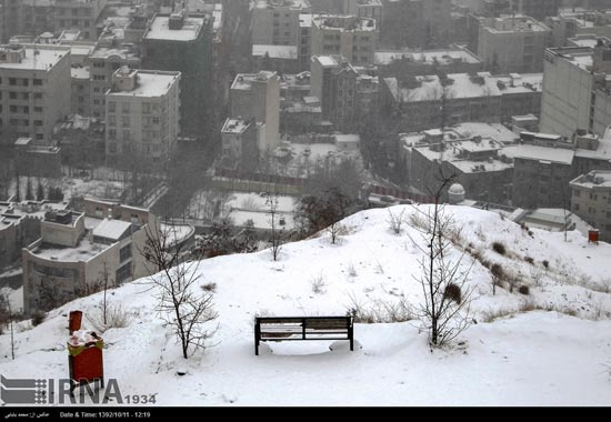 عکس: بارش نخستین برف زمستانی در تهران