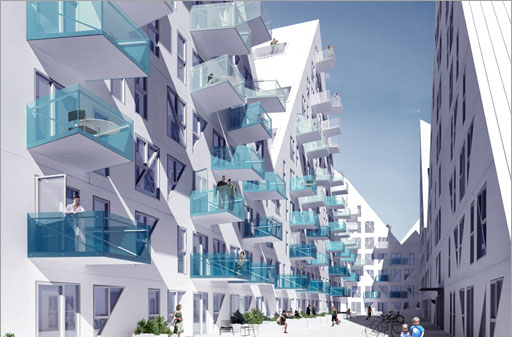 ساخت مجتمع مسکونی شبیه قله های یخی!
