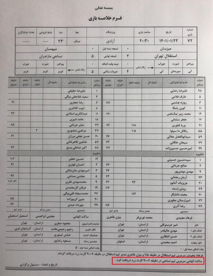 الهامی از فینال جام حذفی محروم شد 