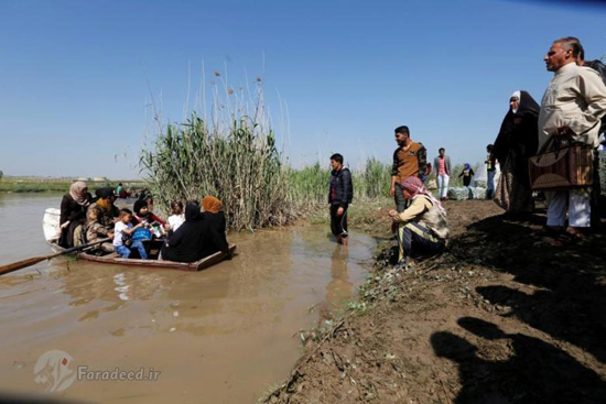 فرار زنان و کودکان از دست داعش