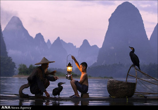 ماهیگیری سنتی در چین +عکس