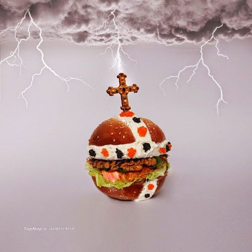 عکس: خلق همه چیز با همبرگرها!