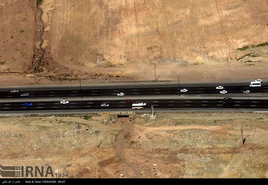 عکس: نمای هوایی از تهران و حومه