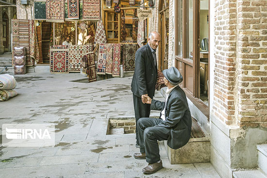 حیاط‌های بازار تاریخی تبریز