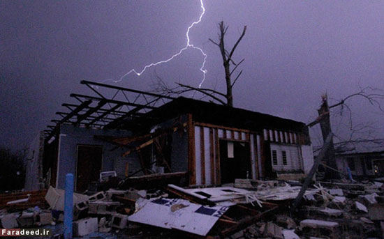 گردباد و طوفان مرگبار در تگزاس +عکس