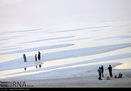 وضعیت فعلی دریاچه ارومیه +عکس