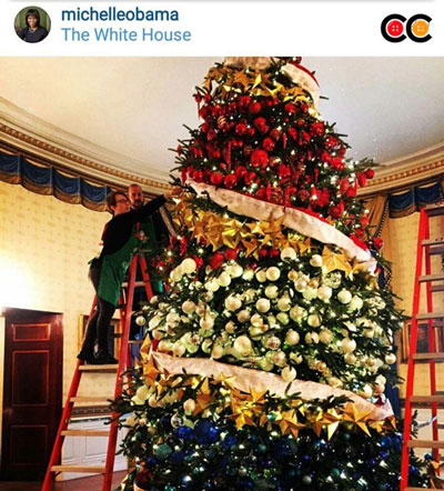 عکس: سال نو در کاخ سفید با تزیینات ایرانی