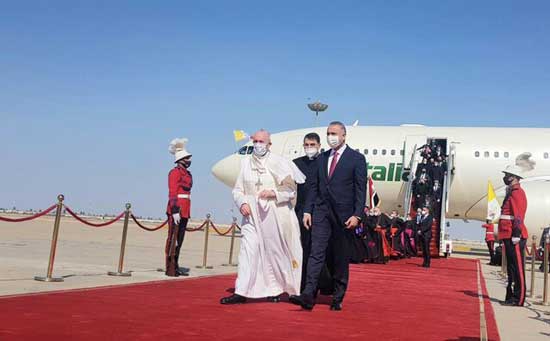 استقبال ویژه از «پاپ فرانسیس» در بغداد
