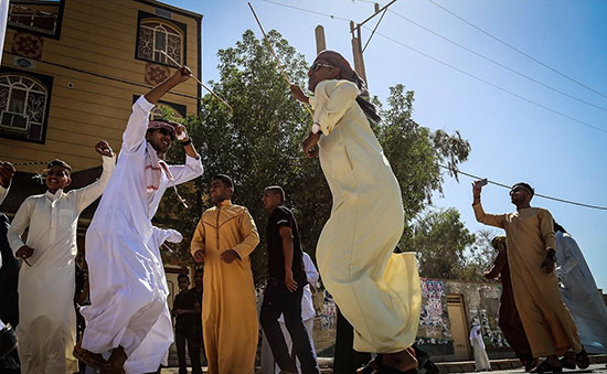 پایکوبی در عید فطر به سبک اعراب خوزستان