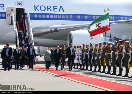 عکس: ورود «پارک گئون هی» به ایران