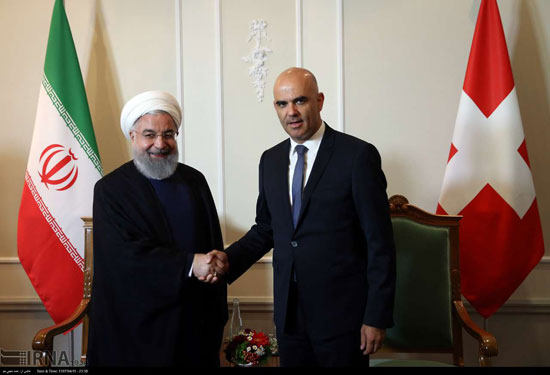دیدار روسای جمهور ایران و سوئیس