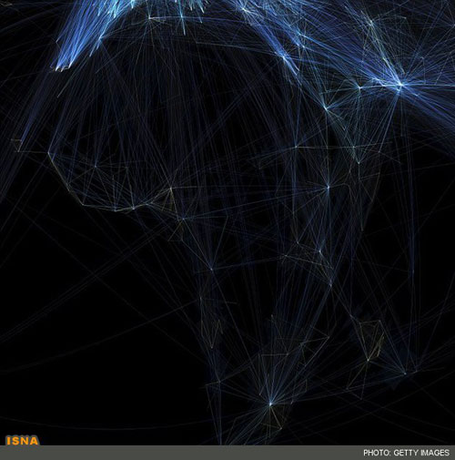 تصاویر خارق‌ العاده‌ از مسیرهای پروازی جهان
