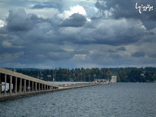 طولانی ترین پل های شناور دنیا در واشنگتن
