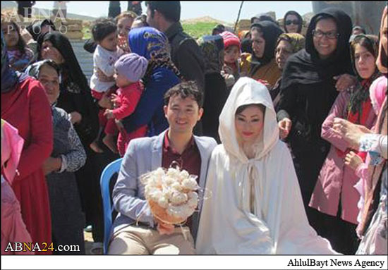 ازدواج زوج چینی در خراسان شمالی +عکس