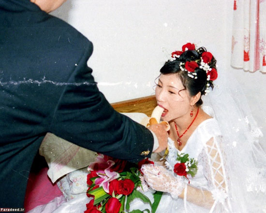 عکس: رسم عجیب مراسم عروسی چینی‌ها