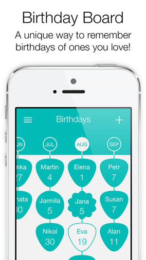دانلود برنامه Birthday Board برای iOS