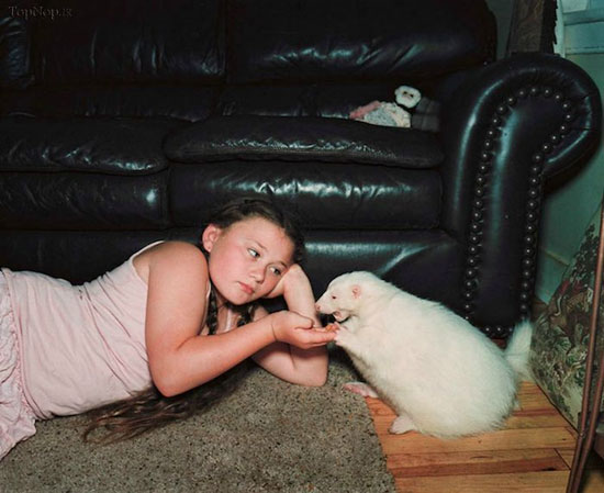 آملیا، دختری عاشق حیوانات +عکس