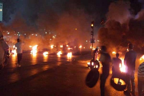 درگیری میان معترضان و نیروهای امنیتی در بیروت