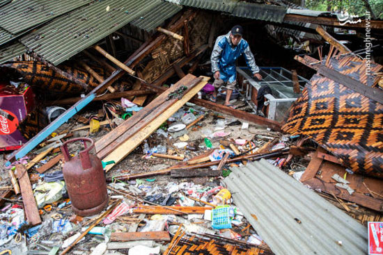 تصاویری از میزان خسارت سونامی اندونزی