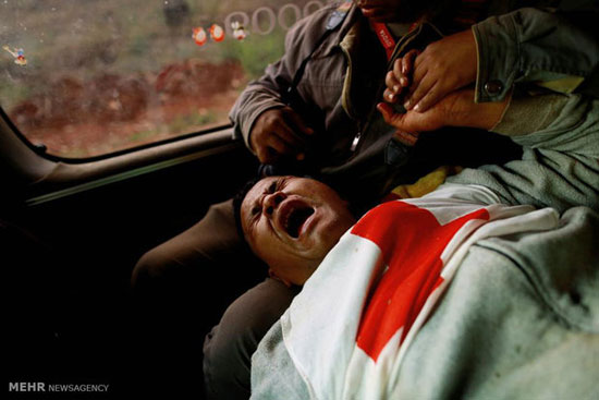 عکس: حمله به کاروان صلیب سرخ میانمار
