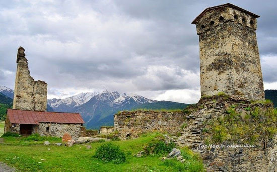 برج هاي سنگي ديدباني در گرجستان +عکس