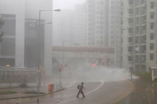 وقتی ابر طوفان مانگکوت به چین رسید
