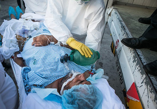 عکس: انتقال مجروحان منا به تهران