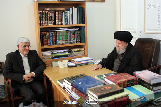 عکس: دیدار «محمدرضا عارف» با علماء
