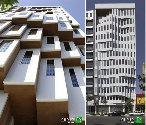 نمای چندبعدی ساختمان ولیعهدی در تهران