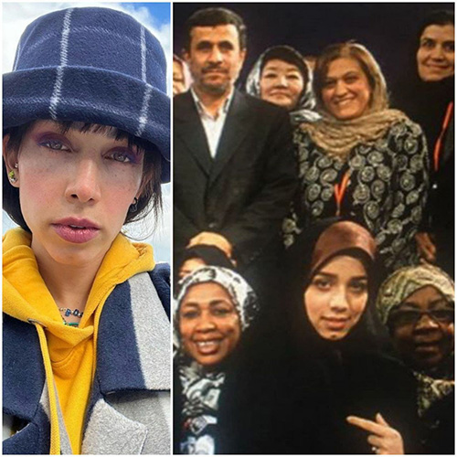 عکس محجبه دخترِ رامین در زمان احمدی‌نژاد