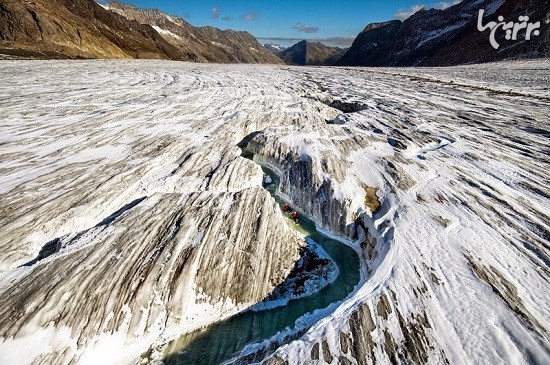 ریوربوردینگ در طولانی ترین یخچال طبیعی اروپا