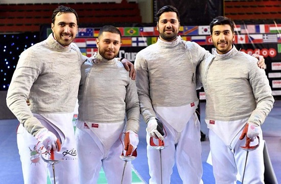 تیم‌ملی اسلحه سابر ایران هفتم جهان شد